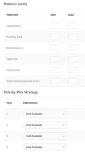 NFL Fantasy Draft on the ESPN Platform - Enter The Net
